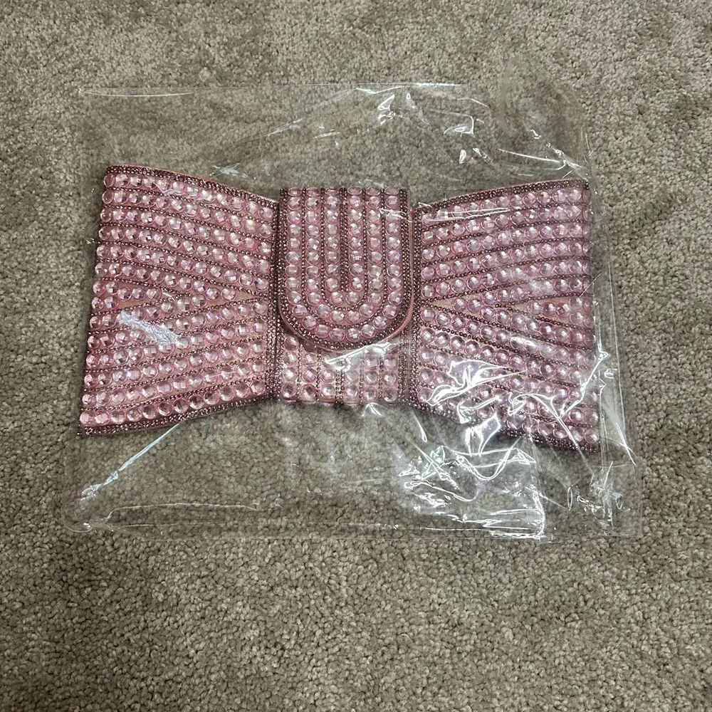 Pink Rhinestone Clutch - Picture 2 of 5